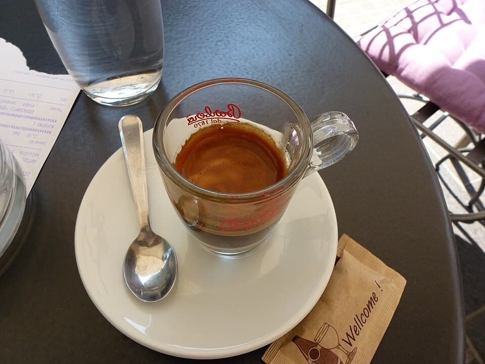 Espresso on a Zagreb café terrace