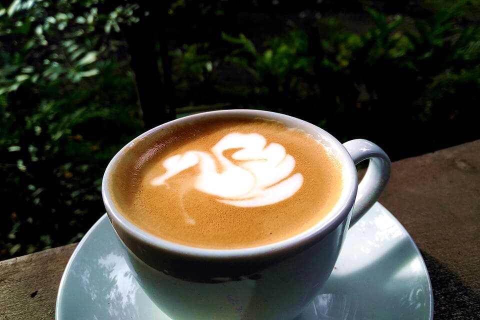 Coffee with latte art
